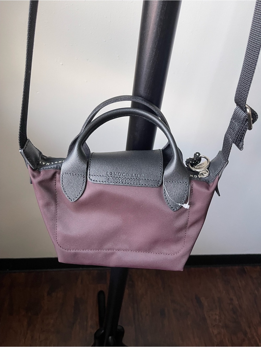 LONGCHAMP Burgundy Le Pliage XS Crossbody Mini Tote - Picture 3 of 17